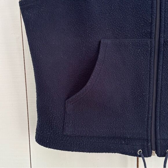 VTG 90s RL Ralph Lauren Fleece Vest Sz M Navy Blue  Coastal Preppy Nautical - Picture 5 of 7